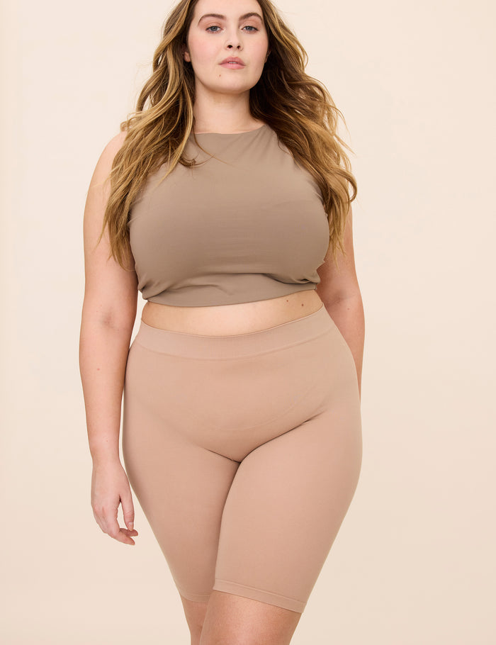 The Cotton 9" Almond Thigh Society