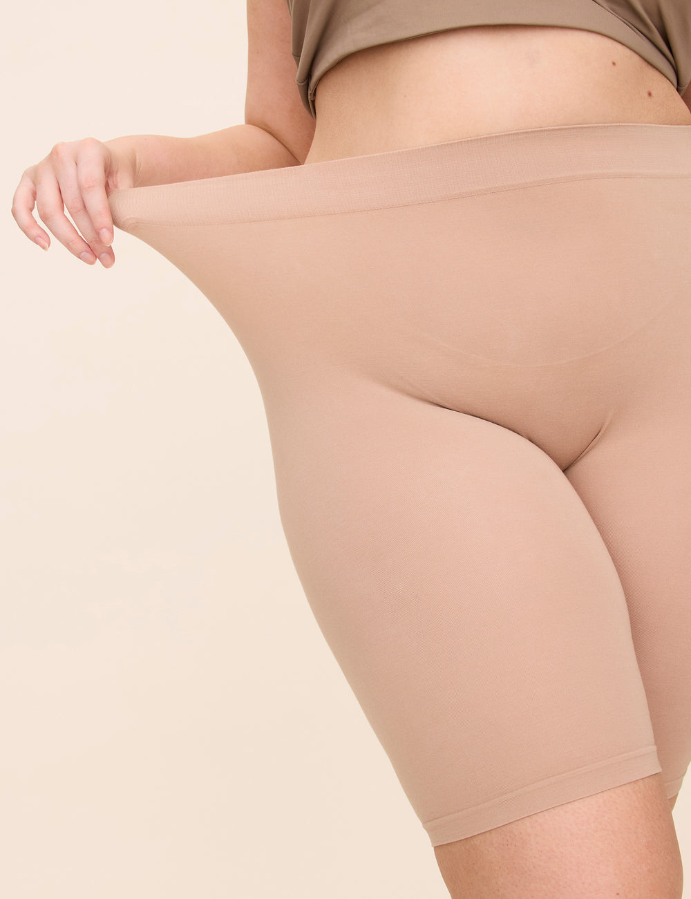 The Cotton 9" Almond Thigh Society