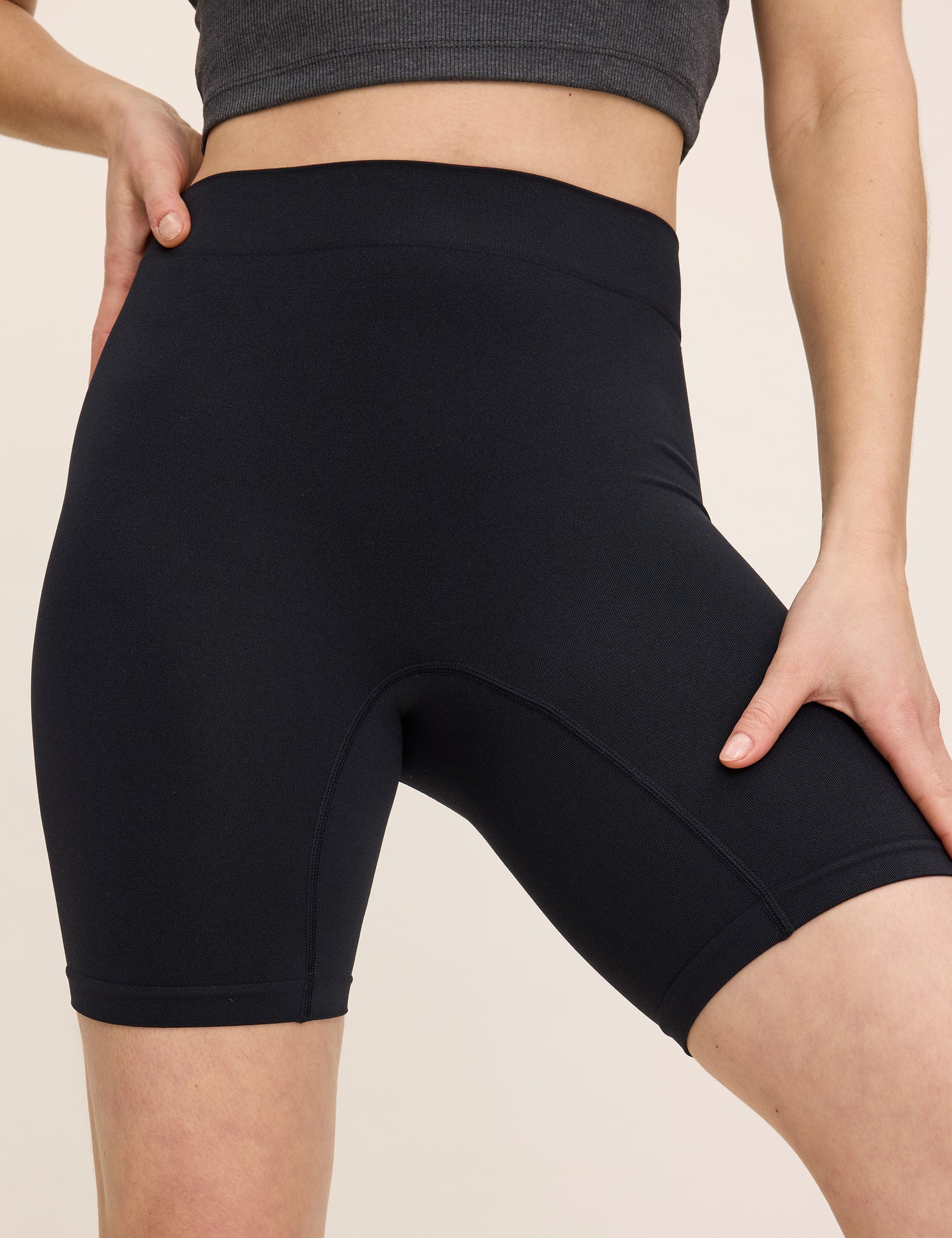 High-Waisted Slip Shorts