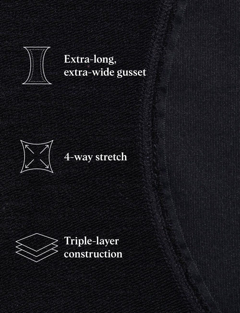 WhispAir Cooling™ Bikini Black Thigh Society