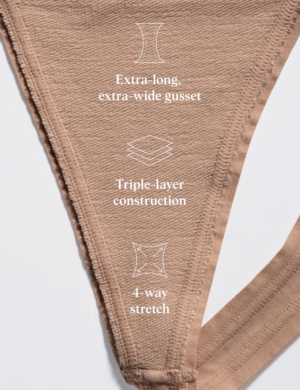 WhispAir Cooling™ Thong Almond Thigh Society